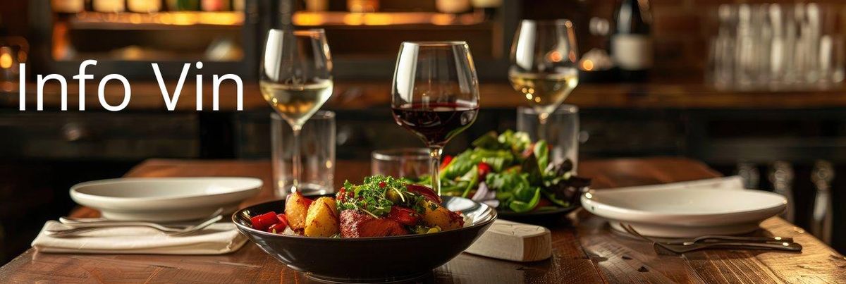 Accord parfait : mets raffinés et vins élégants, l'harmonie par les grands domaines viticoles.