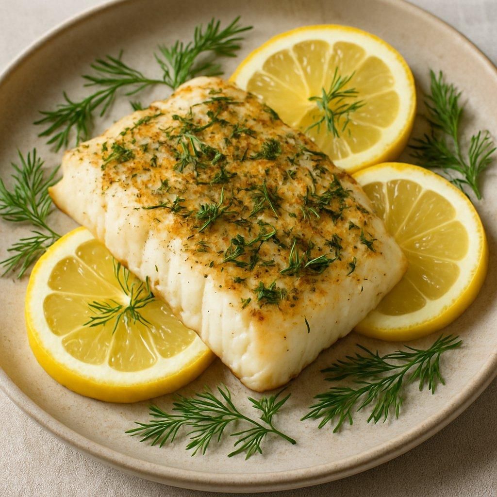 Cabillaud en papillote au vin blanc, citron et aneth, dévoilant un baked cod lemon dill moelleux.