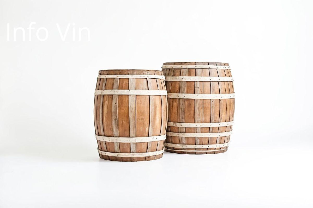 Fûts en attente : le cœur du système primeur, où le vin mûrit avant sa grande sortie.