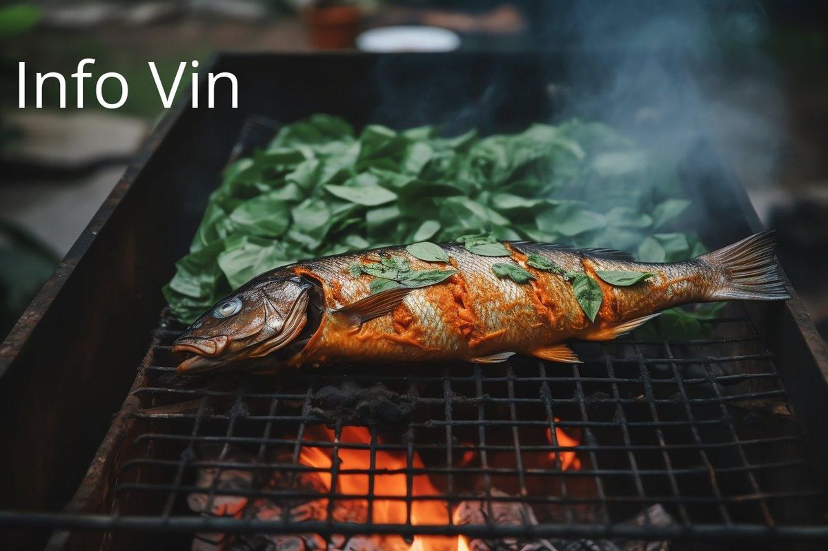 Grillade de poisson et légumes verts, une technique comme le braisage pour sublimer le goût.