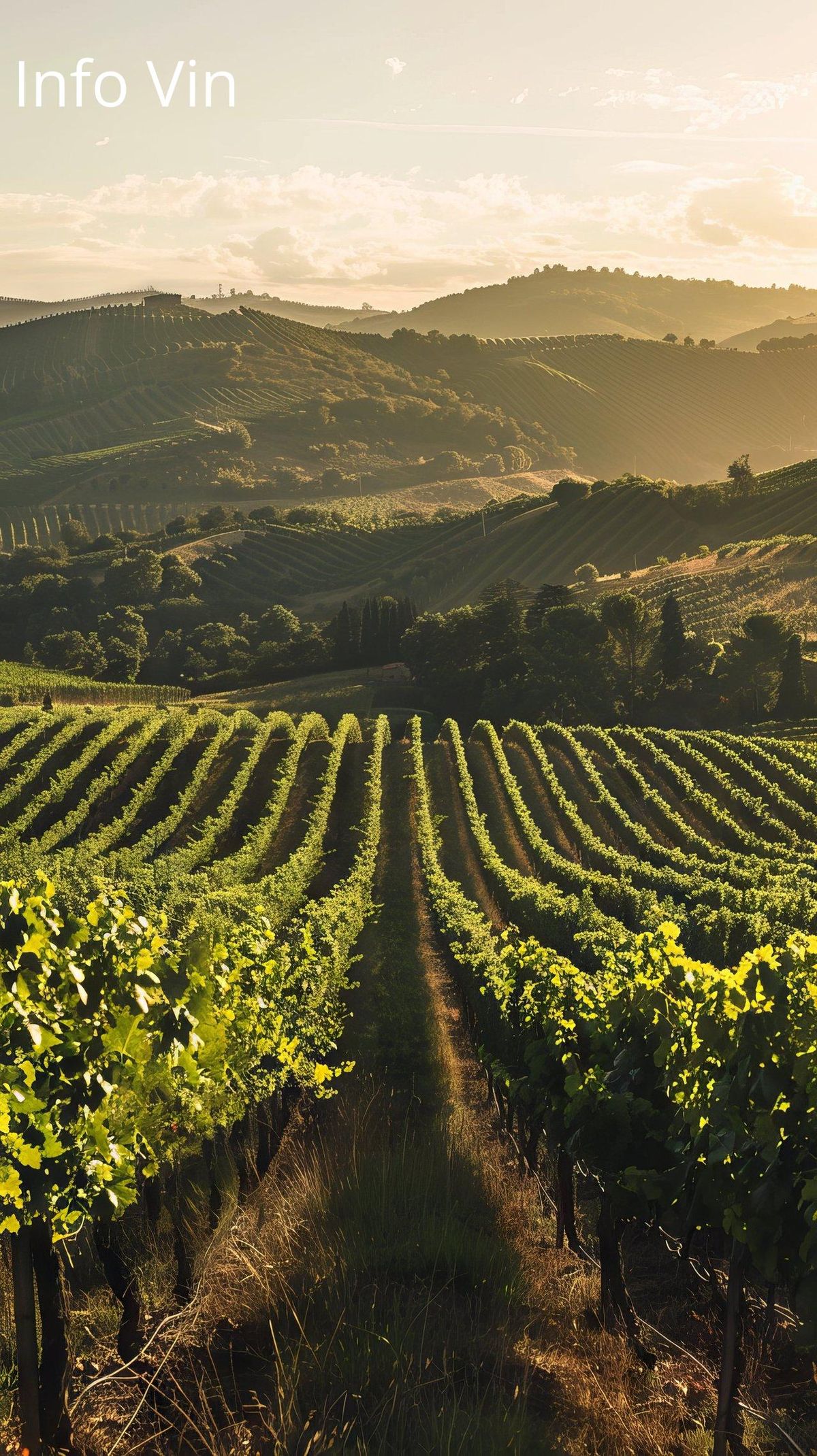 Paysage vallonné illuminé : parfait pour explorer les nouveaux terroirs viticoles à découvrir.
