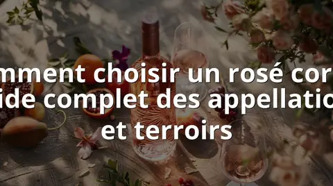 Comment choisir un rosé corse : guide complet des appellations et terroirs