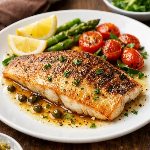 Filet de sandre poêlé : température idéale et accord vin blanc avec câpres