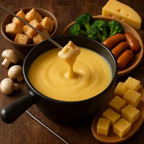 Fondue au fromage et vin blanc : l'accord parfait à savourer