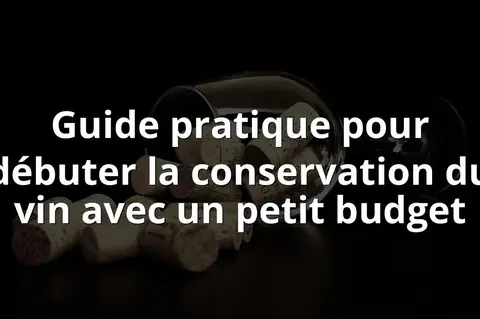 Guide pratique pour débuter la conservation du vin avec un petit budget