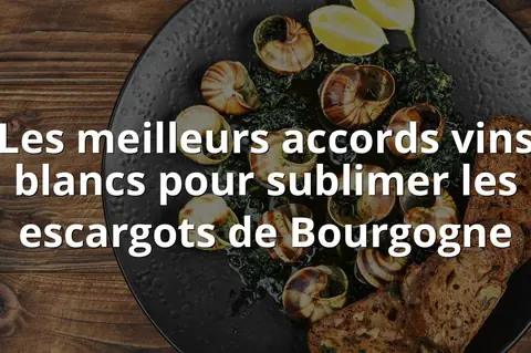 Les meilleurs accords vins blancs pour sublimer les escargots de Bourgogne