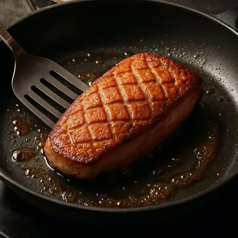Magret de canard et réduction de vin rouge aux fruits rouges : recette et technique