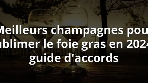 Meilleurs champagnes pour sublimer le foie gras en 2024 : guide d'accords