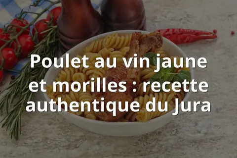 Poulet au vin jaune et morilles : recette authentique du Jura