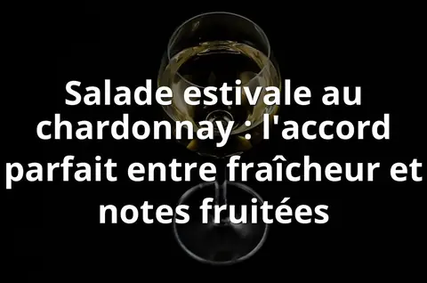 Salade estivale au chardonnay : l'accord parfait entre fraîcheur et notes fruitées