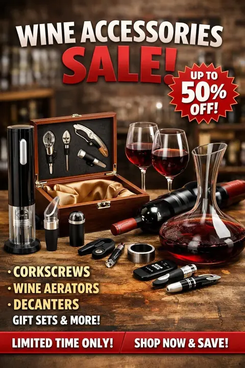 Soldes été 2026 : accessoires vin incontournables à prix mini