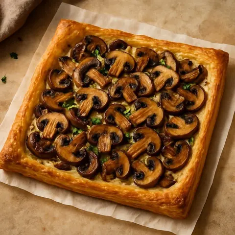 Tarte rustique aux champignons et vin blanc sec : recette et accords