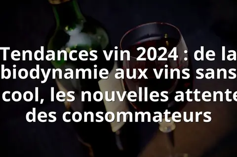 Tendances vin 2024 : de la biodynamie aux vins sans alcool, les nouvelles attentes des consommateurs