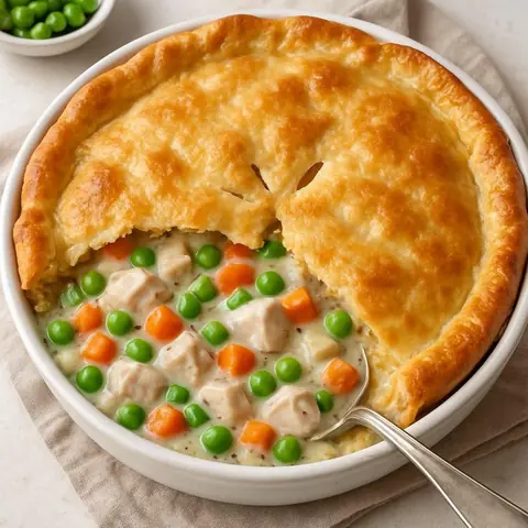 Tourte au poulet, champignons et vin blanc maison : recette et astuces experts