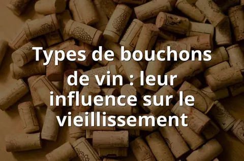 Types de bouchons de vin : leur influence sur le vieillissement