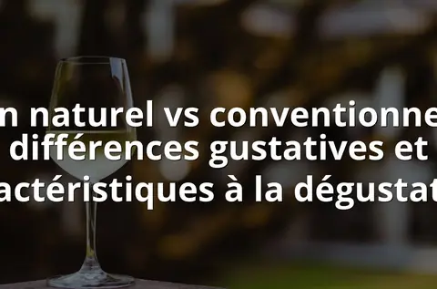 Vin naturel vs conventionnel : différences gustatives et caractéristiques à la dégustation