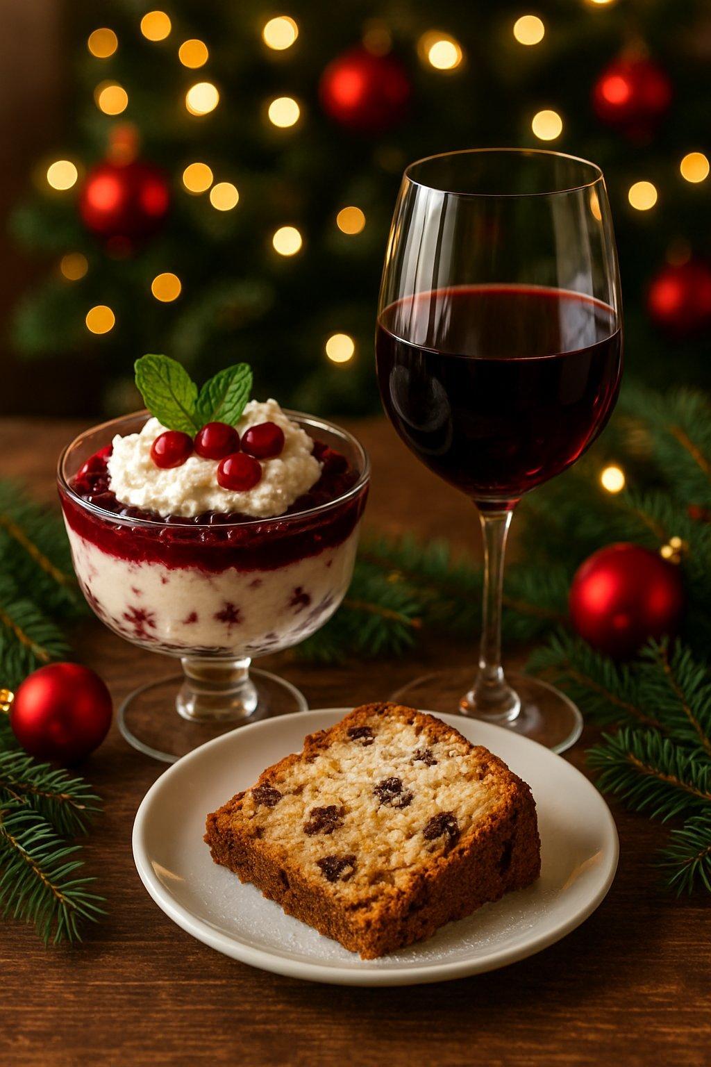 Accord vins et desserts festifs pour sublimer la bûche de Noël et le chocolat.